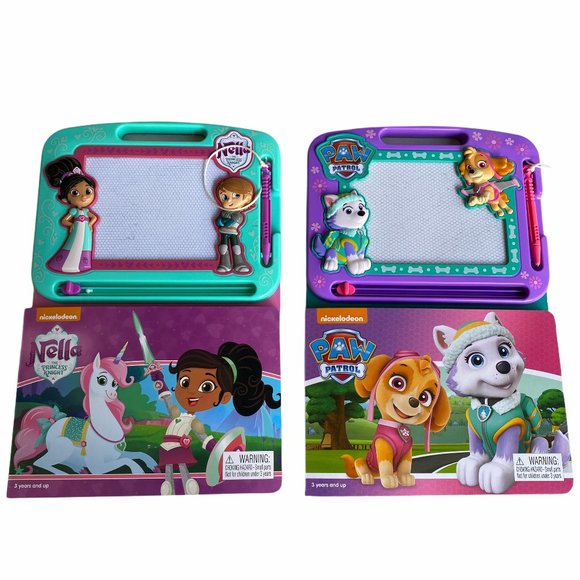 Lot of 2 Writing Drawing Magnetic Board. Nelle Paw
